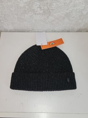 Kurt Geiger Black Knit Beanie Hat NWT